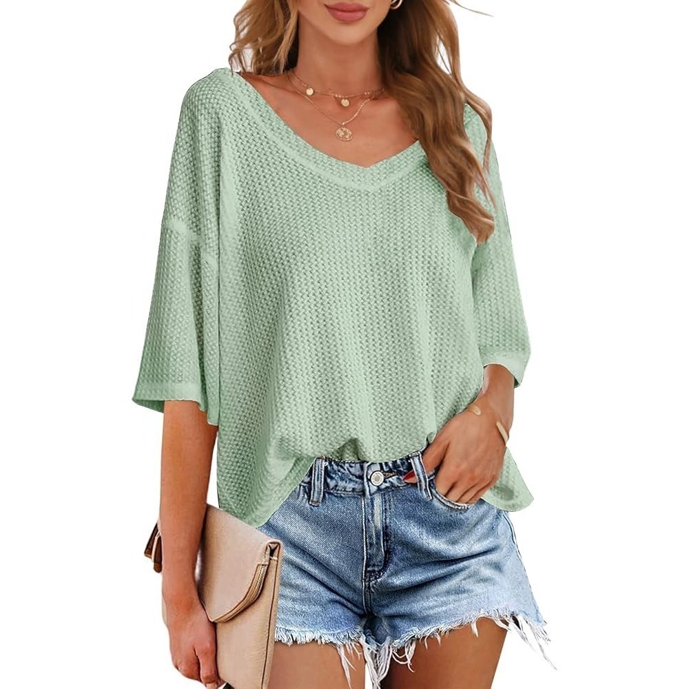 Mint Green Women's Knit Blouse